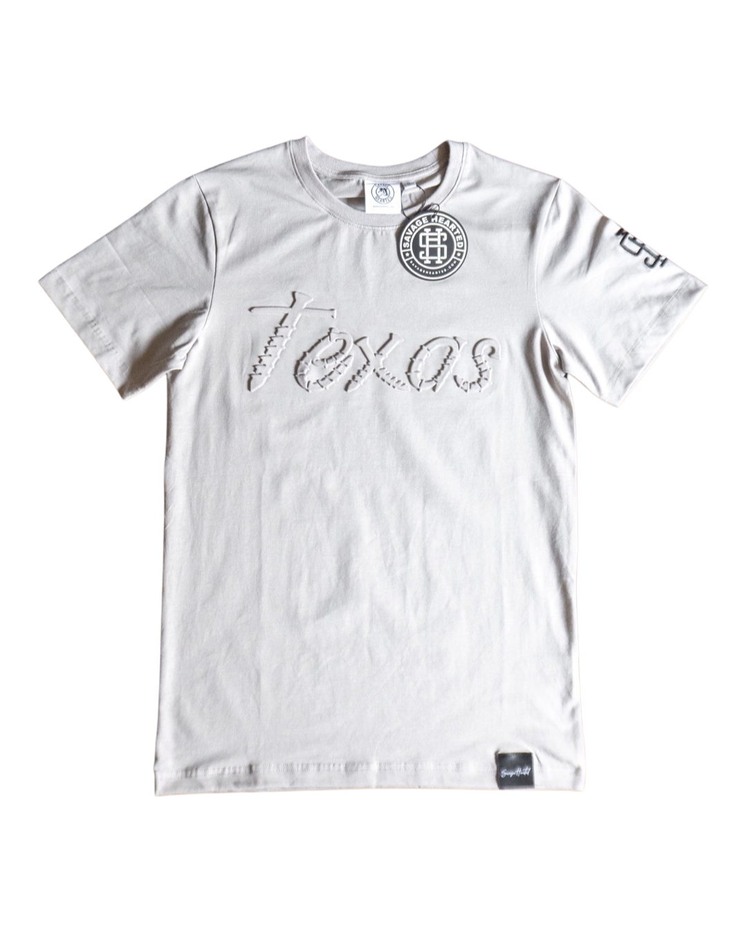 Texas Embossed Gray premium Shirt