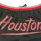 Houston - Premium mesh Shorts Blk, gray & Red double layer