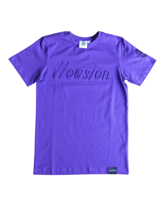 Houston Purple Embossed premium Shirt
