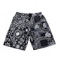 Paisley Black & white shorts