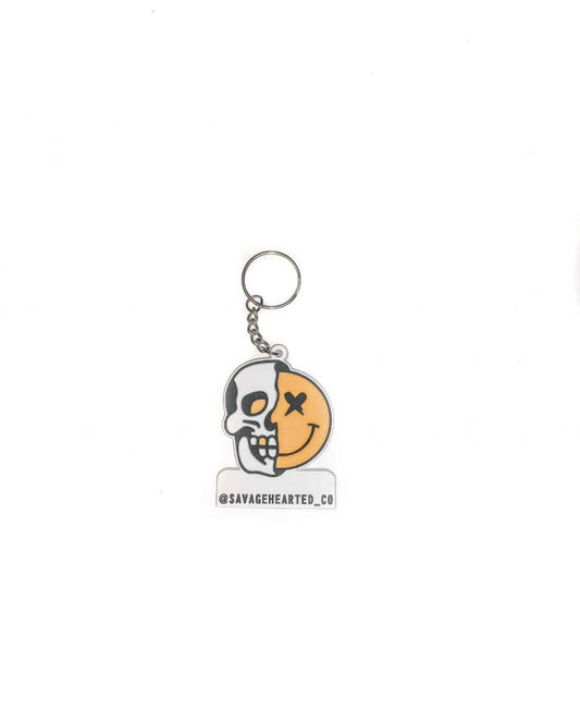 Grind now smile later Keychain