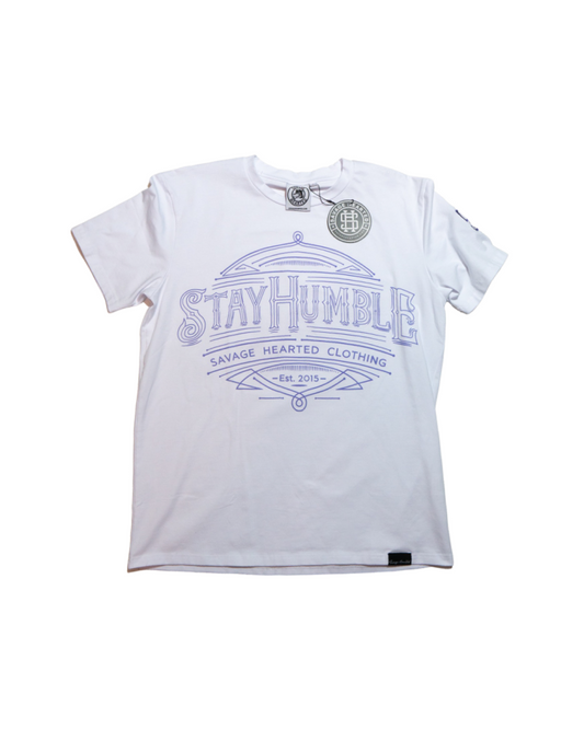 Stay humble Premium Shirt Shade of Blue