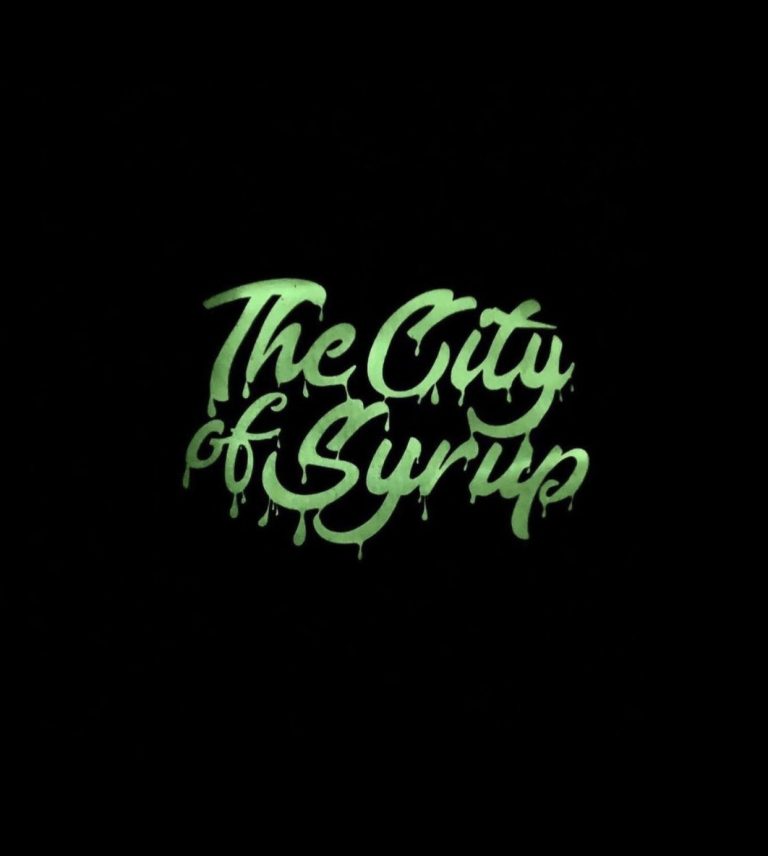 City of syrup Glow in the dark black