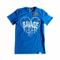 Broken Savage – Glow in the Dark Premium T Shirt (Blue)