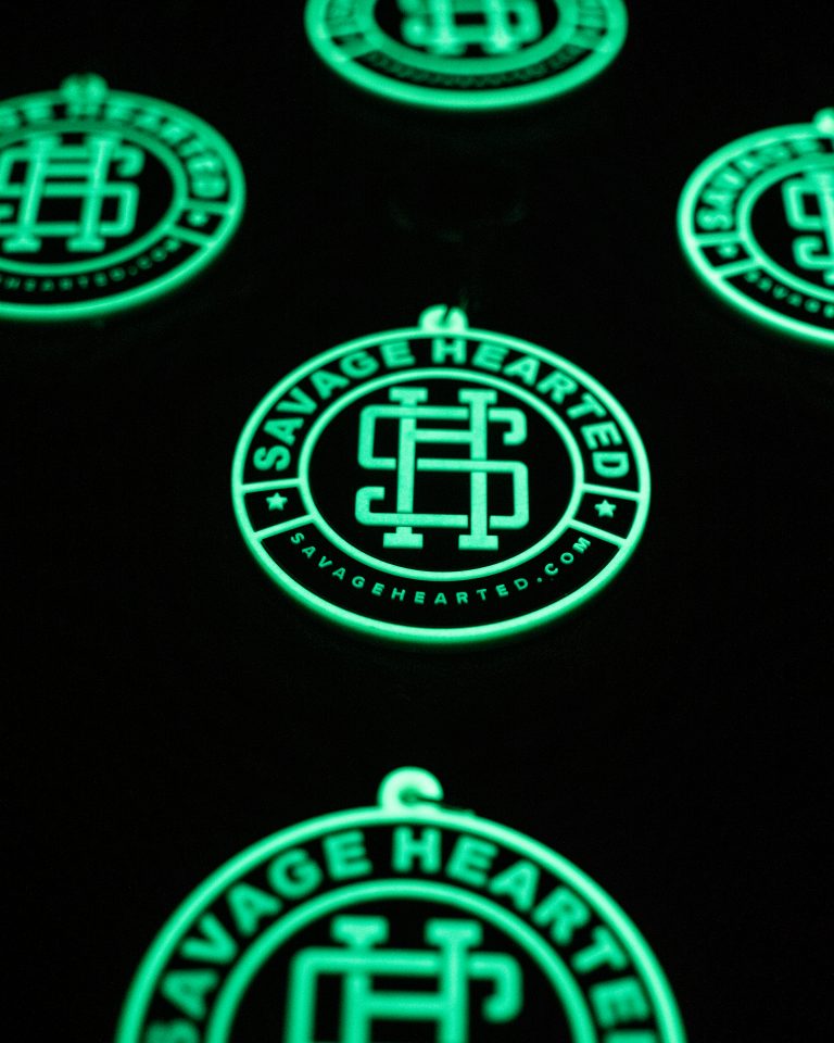 Glow in the Dark Logo Keychain