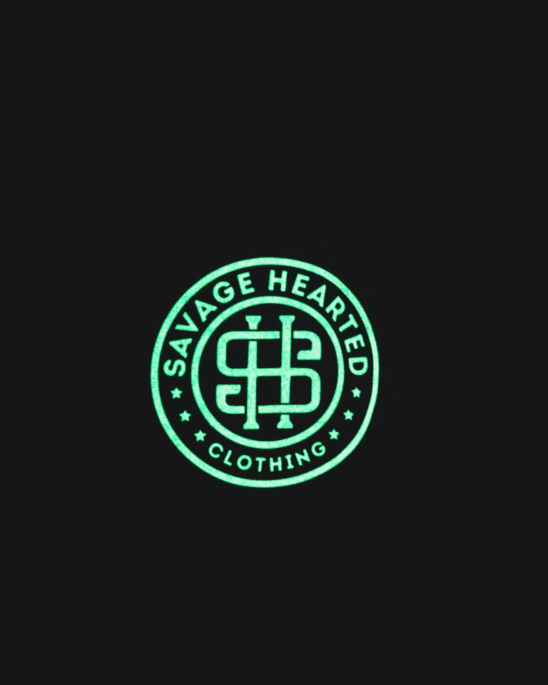 Savage Hearted – Glow in the Dark Premium Logo T Shirt
