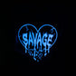 Broken Savage – Glow in the Dark Premium T Shirt (Blue)