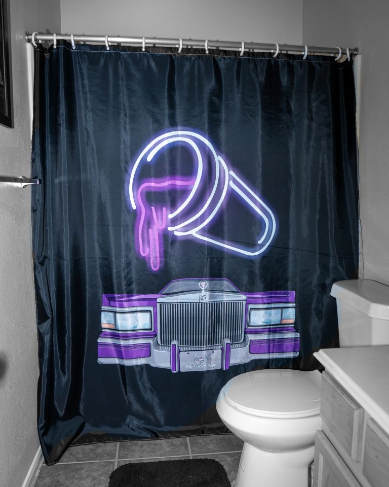 Purple Lack Shower Curtain