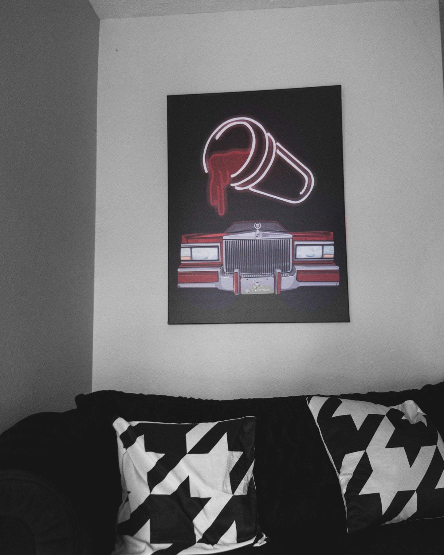 Double cup (red) - Canvas Print 40x30